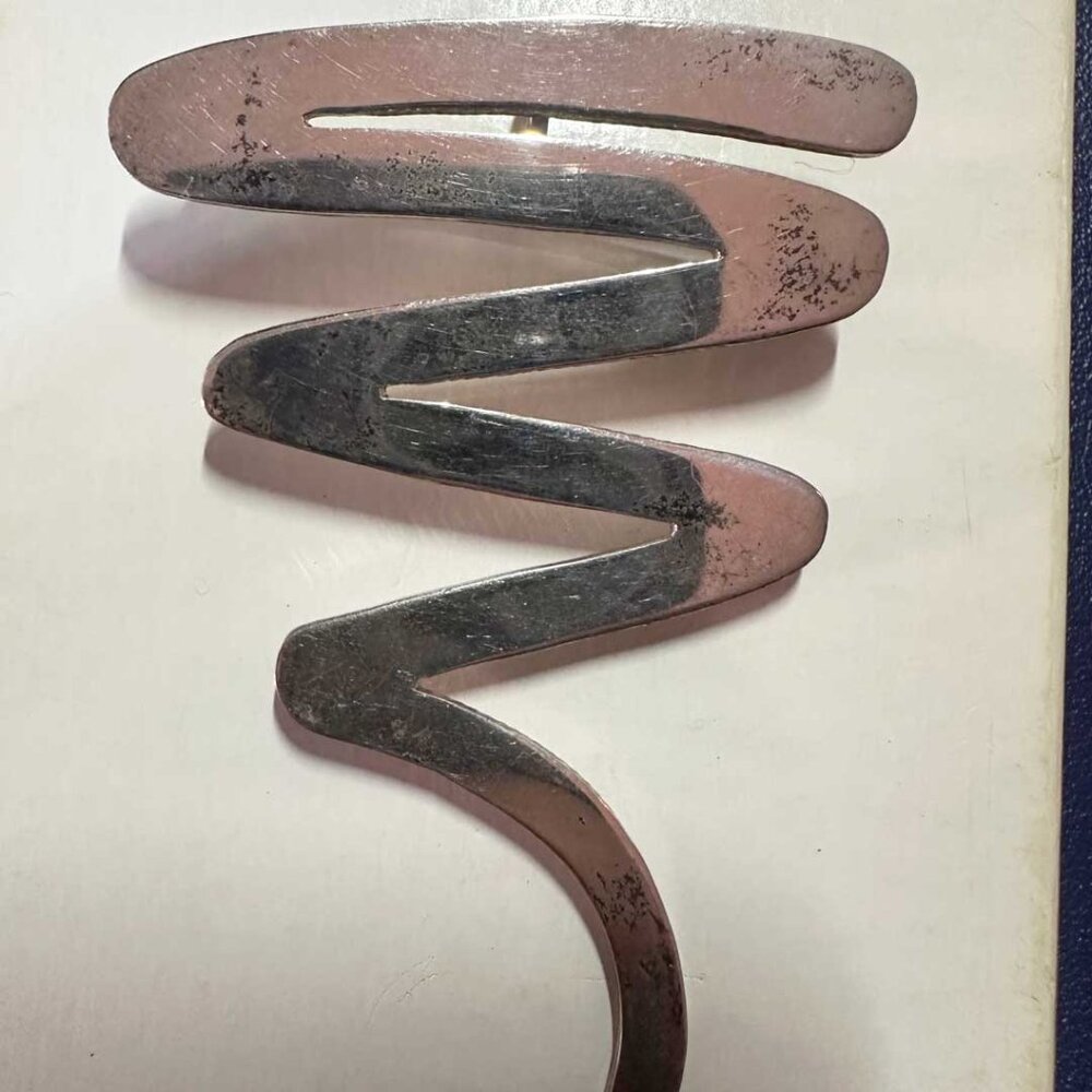 Vintage 1980s Taxco Mexico 14.89 Grams 925 Silver Spiral Brooch